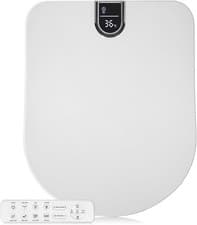 Image of Electric Bidet Toilet Seat Heated Smart Seat Warm Air Dryer Remote U-Shaped