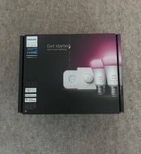 Image of Philips Hue E27 Starter Kit 2x Bulbs 1x Bridge 1x Button White & Colour Ambience