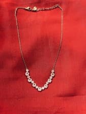 Image of Swarovski Necklace With Gold chain In Box