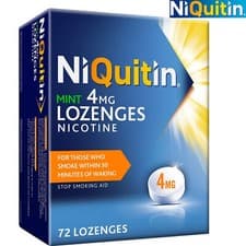 Image of NiQuitin Mint 4 mg Lozenges - Effective Smoking Craving Relief- 72 Lozenges