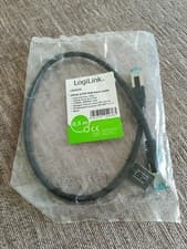 Image of Logilink Professional Outdoor Patch Cable Cat.6A S/FTP PVC + PE 0.5 m Black
