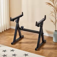 Image of Z Frame Electronic Keyboard Stand Braced Height Adjustable for Keyboards & Piano