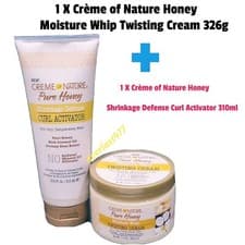Image of Creme Of Nature Pure Honey Curl Activator 310ml Moisture Whip Twisting Creme