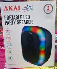 Image of Akai portable LED party speaker