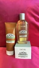 Image of Lacura Almond Trio Set Body Scrub Shower Oil and Body Lotion Brand New