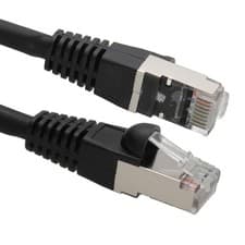 Image of 25m UL Cat6A SSTP LSZH RJ45 Network Ethernet Patch 10GIG Cable BLACK [007482]