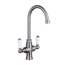 Image of Delphi Buckworth Kitchen Sink Mixer Tap - Brushed Nickel