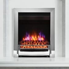 Image of Flare Ember Inset Electric Fire in Chrome 2kW