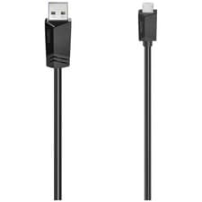 Image of Hama 200607 USB cable Micro-B to USB-A Black 0.75 m