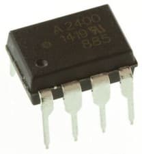 Image of 1 x Broadcom HCPL-2400-000E DC Input Logic Gate Output Optocoupler, Through Hole