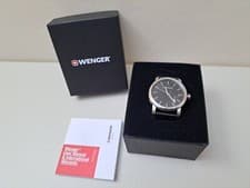 Image of Wenger Urban Vintage Quartz Black Dial Men's Watch 01.1041.139 - New & Unused