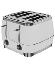Image of Beko Cosmopolis White and Chrome 4 Slice Toaster, Brand New İn Box