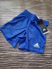 Image of Adidas kids shorts sizes 5-6 years blue unisex Aeroready technology
