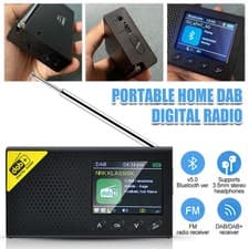 Image of Portable Radio DAB DAB+ Digital FM Radio Rechargeable Battery with USB Charging