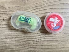 Image of Zoggs Girls Kids Swimming Ear Plugs Silicone Reusable Carry Case 2 Pairs