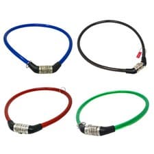 Image of Combination Number Code Bike Bicycle Cycle Lock 700mm x 6mm Steel Cable Chain