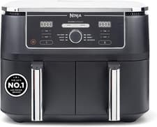 Image of Ninja Foodi MAX Dual Zone Digital Air Fryer, 2 Drawers, 9.5L, 6-In-1, Uses No Oi