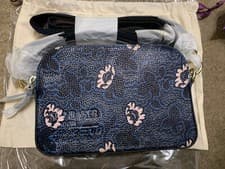 Image of Bnwt NEW TED BAKER Darlino Graphic Floral Leather Crossbody Camera Bag in Blue