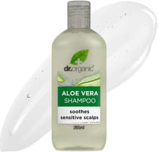 Image of Dr Organic Aloe Vera Shampoo, Soothing, All Hair Types, Natural, Vegan, Cruelty