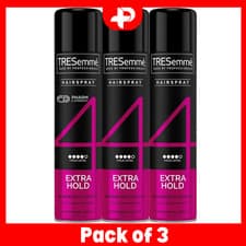 Image of TRESemme Extra Hold Hair Spray 24H Control Professional Quality 400ml Pack of 3