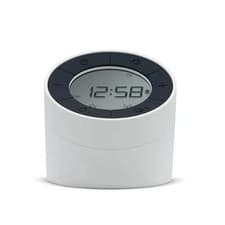 Image of Acctim Jowie Alarm Clock White LCD Multifunction Nightlight Digital Display