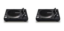 Image of 2 x Reloop RP-2000 USB MK2 Pro Direct Drive Turntable Deck + Mats + Carts + Lids