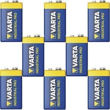 Image of 8 VARTA 9V PRO Alkaline Batteries MN1604 6LR61 PP3 4002