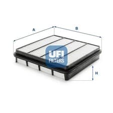 Image of Air filter Filter Insert 30.785.00 UFI for TOYOTA LAND CRUISER 200