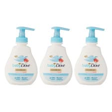 Image of Baby Dove Sensitive Skin Care Head to Toe Wash Moisture 200ml - Pack of 3