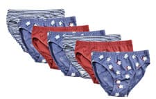 Image of M&S COLLECTION 7pk Pure Cotton Striped Star Briefs