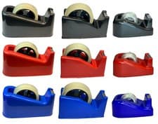 Image of TAPE DISPENSER  HEAVY DUTY DESKTOP OFFICE SELLOTAPE CELLOTAPE PACK HOLDER UK