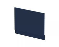 Image of 800mm Edge/Power Straight End Bath Panel & Plinth - Matt Midnight Blue