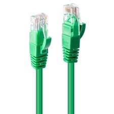 Image of LINDY 0.5m Cat.6 U/UTP Network Cable, Green 0.5m Green