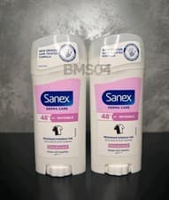 Image of 2x Sanex Derma Care Invisible 48h Deodorant Stick 65ml 0% Parabens & Alcohol