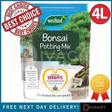 Image of WESTLAND BONSAI POTTING COMPOST SOIL MIX 4L STRONG ROOTS HEALTHY TREES SERAMIS