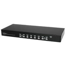Image of StarTech.com 8 Port 1U Rackmount USB KVM Switch Kit with OSD and Cables