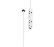 Image of - LOGIK L4WAY2M18 4-Socket Extension Lead - 2 m White