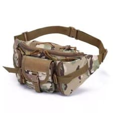 Image of Men Waist Bag Tactical Nylon Fanny Pack Military Molle Travel Hip Belt Bum Pouch