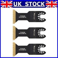 Image of 3Pcs Oscillating Multi Tool Saw Blades Set Bi-Metal Blade for Metal Wood
