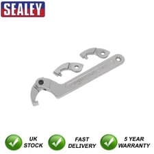 Image of Sealey Adjustable C-Spanner Hook & Pin Wrench Set 32-76mm 4pc SMC2M