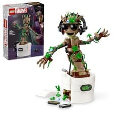Image of LEGO 76297 Marvel Dancing Groot, Buildable Animated Guardians of the Galaxy Toy