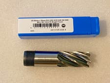 Image of 25mm HSS End Mill Milling Cutter 6 Fluted Screw Shank - Presto