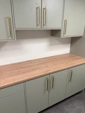 Image of Warm Oak effect Kitchen Worktop 40mm, Laminate Oak EFFECT 3m 600mm 40mm
