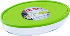 Image of Pyrex Classic Cook&Store Rectangular Round Square Oval Glass Dish With Lid Green