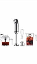 Image of Dualit Hand Blender Set Handeld Stick with Chopping Bowl and Accessories