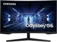 Image of Samsung Odyssey G5 Gaming Curved Monitor C32G53TQWR 32" - Black ** Ex Display**