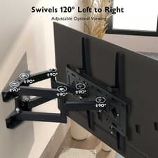 Image of 26-80 Inch TV Wall Bracket Mount with Tilt & Swivel Movement to 50kg LCD LED UK