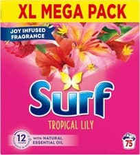 Image of Surf Washing Powder Tropical Lily 75 Wash 3.75kg Fresh Clean Laundry