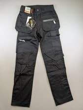 Image of Scruffs Trade Flex Trousers 28R Black Cordura Workwear Pants 28x32 BNWT