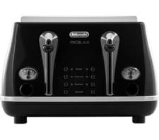 Image of De’Longhi Icona Micalite CTOM 4003.BK 1800W 4-Slice Toaster